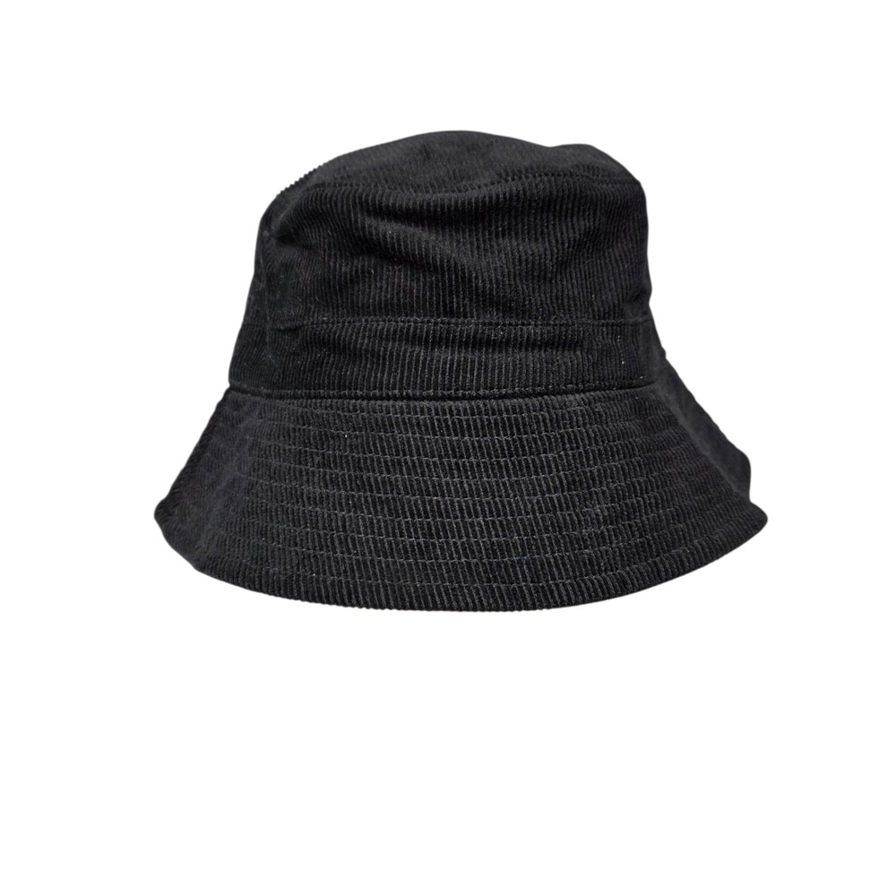 Free People Black Corduroy Bucket Hat Casual‎ Fashion Trendy Everyday Style